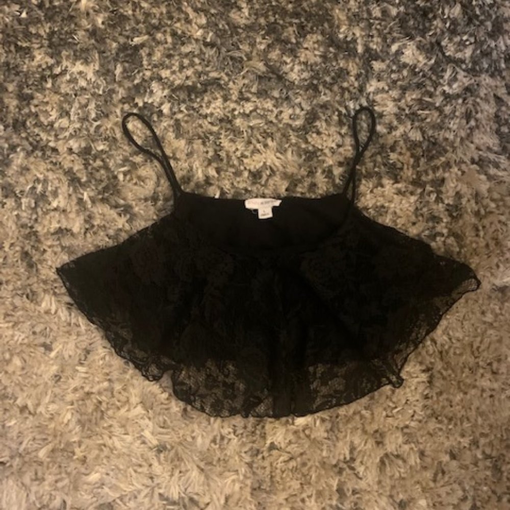 Zenna OUtfitters Black Lace Bando